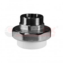 Американка - Муфта комб.разъём. с наружной резьбой  20х1/2" (175/25) (Valfex) БЕЛАЯ