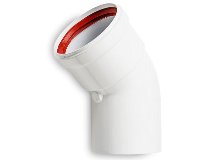 Колено алюминиевое 45 гр. д.80 мм (папа/мама) С-02-45