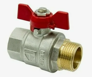 HLV Кран шар.1/2  В/Н. (бабочка)