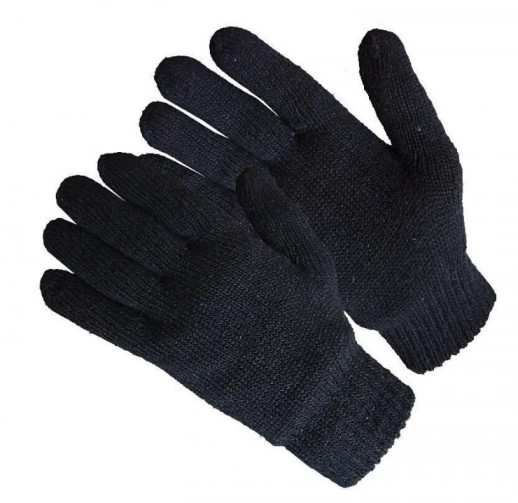 Перчатки теплые полушерстяные