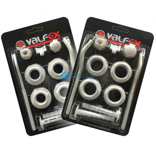 Комплект для монтажа  радиаторов с 2-мя кронштейнами  3/4" VALFEX