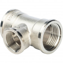 Тройник ВВ перех.никел.3/4"X1/2"X3/4" STOUT