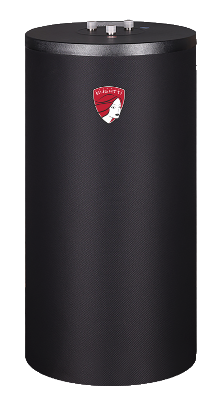 Бойлер косв. нагрева Federica Bugatti INOX 1500 ЧЕРНЫЙ (объем 210л, произв. 1540 л/ч при 45*С анод)