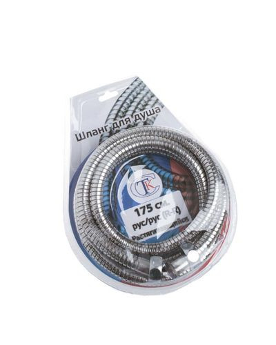 Шланг душевой рус/рус 1,75 м СТК (рег.№468190) растягивающийся (8801)*