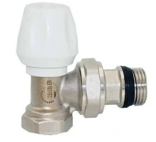 Клапан д/рад-ра запорный угловой 1/2" ZEISSLER (6/60) RS221.02