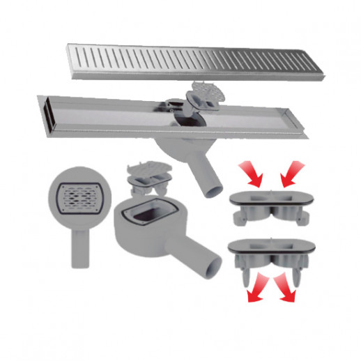 Душевой трап-50см Vieir с решеткой