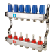 Коллектор из нержавеющей стали в сборе с расходомерами, 6 выходов (1/4)