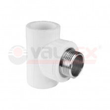 Тройник переходной с нар.резьбой 25х1/2"х25(Valfex) СЕРЫЙ