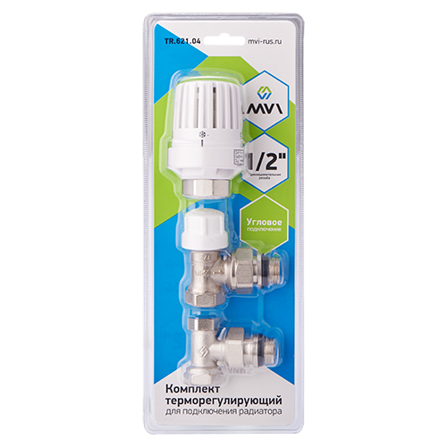 Комплект радиат.угл. 3 в 1 1/2" MV