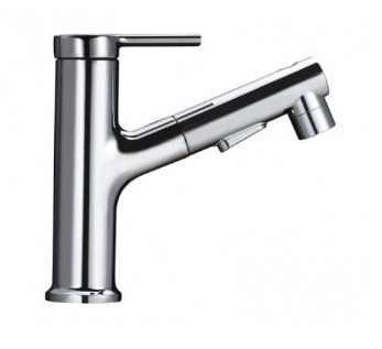 Смеситель для умывальника с выдвижной лейкой (НОВИНКА) KFL-10