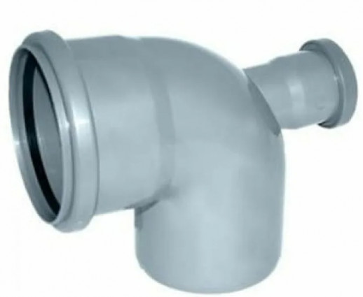 Отвод универсальный 110/50х87,5° фронт-тыл вн.канализ.(30) VALFEX