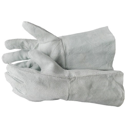 Краги СВАРЩИКА спилковые серые