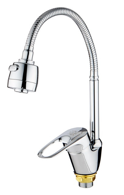 Смеситель для кухни с высоким гибким изливом SL55-016F