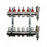 ALT-Kgr Колл. гр. с расходомерами, дренаж. краном и воздухоотвод., сталь 1"х 7х3/4"