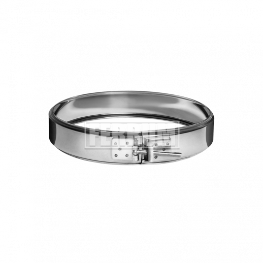 Хомут обжимной (430/0,5 мм) Ф115 {хром}