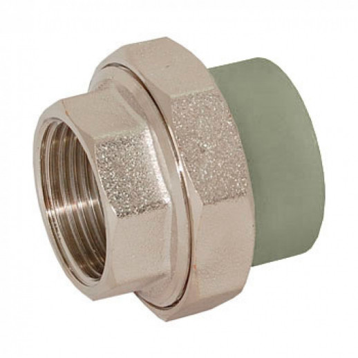 Американка - Муфта комб.разъём. с внутренней резьбой 32x1 1/4" (60/15) (Valfex) СЕРАЯ