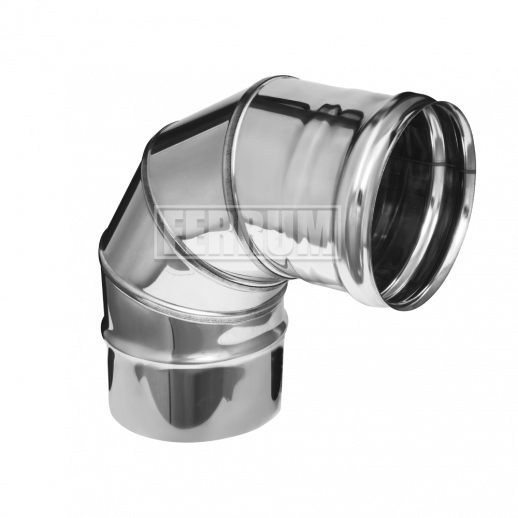 Колено угол 90° (430/0,8 мм) Ф115 {хром}