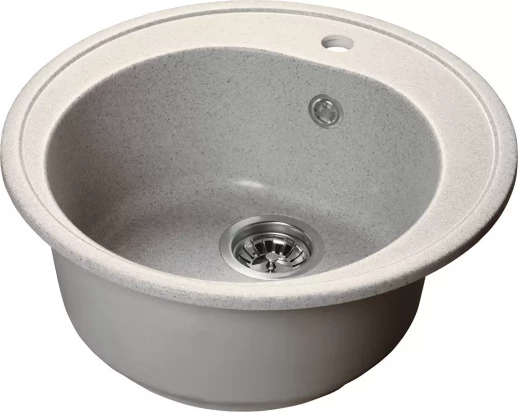 Мойка SANTREK  AQUA ROUND  SA-R 450 D=443 мм,круглая( серый -310 ) без сифона