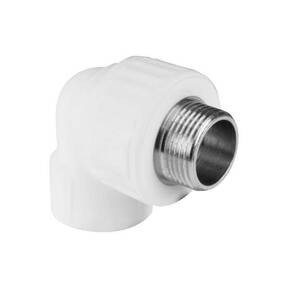 Угольник переходной с нар.резьбой 25х1/2" (Valfex) БЕЛЫЙ