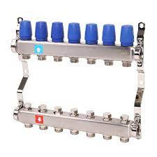 Коллектор из нержавеющей стали в сборе без расходомеров, 7 выходов