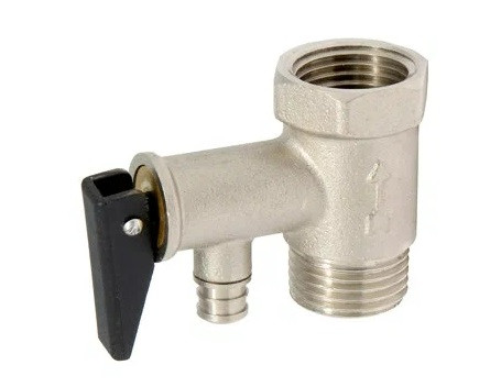 Предохранительный клапан для бойлера с ручкой спуска 1/2  (367)