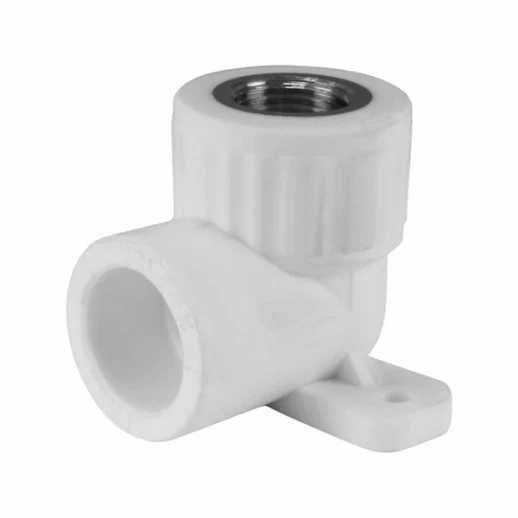 Угольник с креплением 20х1/2", внутренняя резьба (белый)