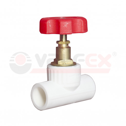 Проходной вентиль 25х3/4  90гр  (30/6) (Valfex) БЕЛЫЙ