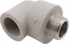 Колено с металл. резьбой наружной 25x3/4"  FV-Plast