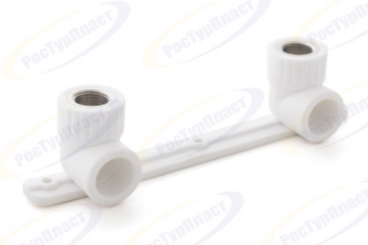 Планка установочная для смесителя (вн./рез) "RTP" - БЕЛАЯ (20х1/2)