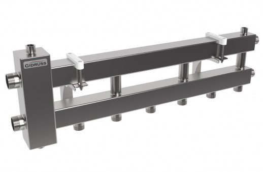 Балансировочный коллектор BMSS-60-4DЕ ЕРР(до 60кВт G1″ 3+1 контура G 1″ 4D-кронштейны