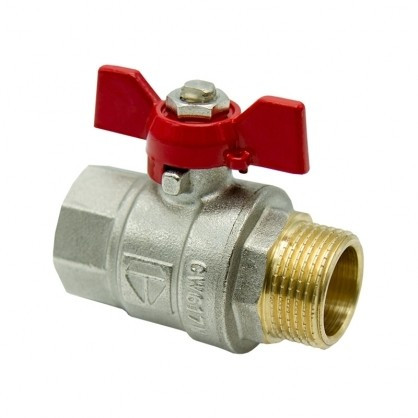 HLV Кран шар.3/4  В/Н. (бабочка)