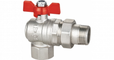 HLV Кран шар.  с американкой угловой 3/4" вн.-нар.