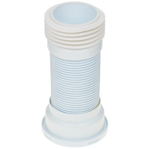 Удлинитель гибкий для унитаза с метал.спиралью выпуск 110мм (260-560мм)  (K928)