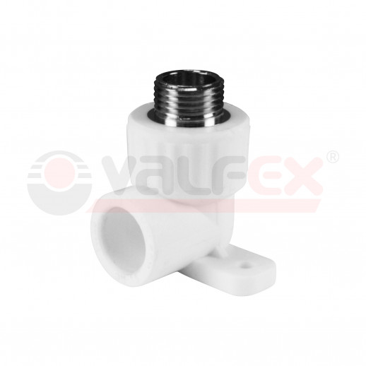 Угол с наруж.резьбой (простое крепление) 20х1/2"(Valfex) СЕРЫЙ