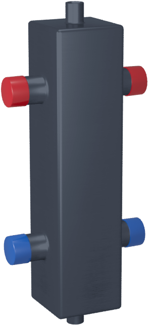 Гидроразделитель сталь ГРУ40-1В с 2-мя кронштейнами