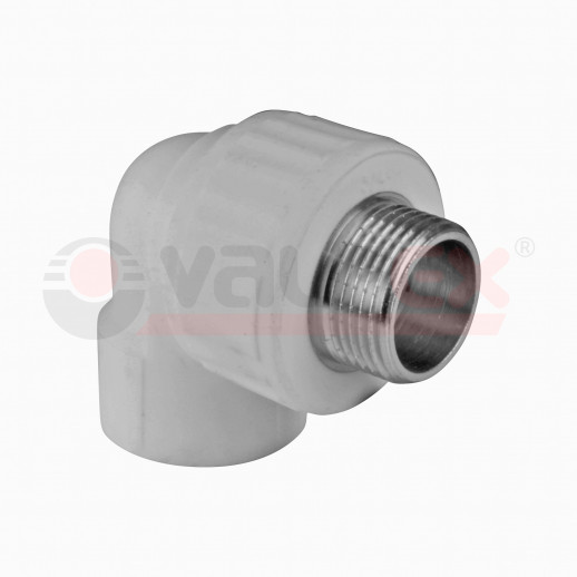 Угольник перех.с наруж.резьбой 25х1/2" (Valfex) СЕРЫЙ