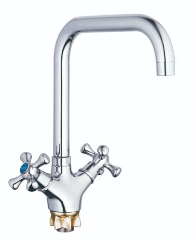 См-ль для кух. мойки с пов. изливом, кер. (1/2) 180°, гайка (корона) TOE  (DML4-C)