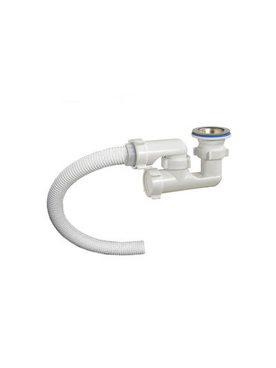 Сифон для душевого поддона САНТЕХПРОДУКТ 1 1/2 х 40,регулир, с гофрир.шлангом D-40мм эко E-82581