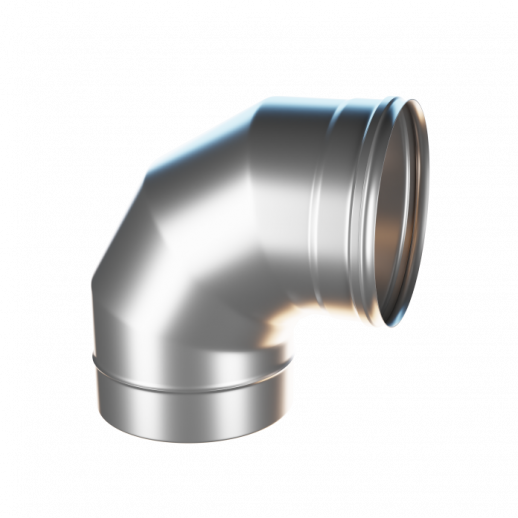 Воздуховод Briz- колено 90гр. Ф150 (оц.сталь)