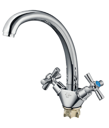 См-ль для раковины, кер. (1/2) 90°, гайка (корона), хром KOA4-A722