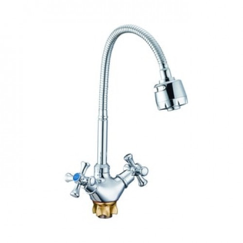 См-ль для кух. мойки с пов. гибким изливом, кер. (1/2) 180°, гайка (корона) DTZ4-E (TLA-4E)