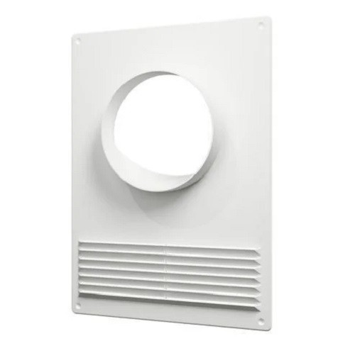 Площадка торцевая фланец ПТПР фланец D125 решетка 180x250 пластик ERA