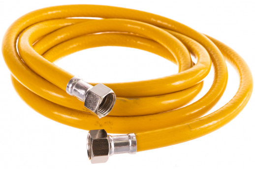 Шланг газ желтый - 1/2" - 0,6м г/г