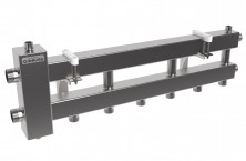 Балансировочный коллектор BMSS-60-4D (НЕРЖ.до 60кВт подкл.котла G1″ 3+1 контура G 1″ 4D-кронштейны)