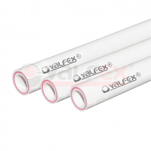 Труба арм.стекловол.SDR 6 PN25  ф40х6,7 мм (40) (Valfex), 4м БЕЛАЯ¶