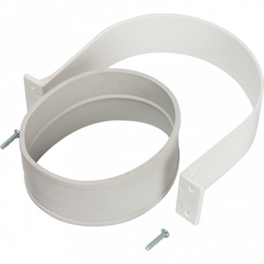 Хомут комплект D100 (резиновый хомут, хомут стальн. гнутый,саморезы 2 шт.)