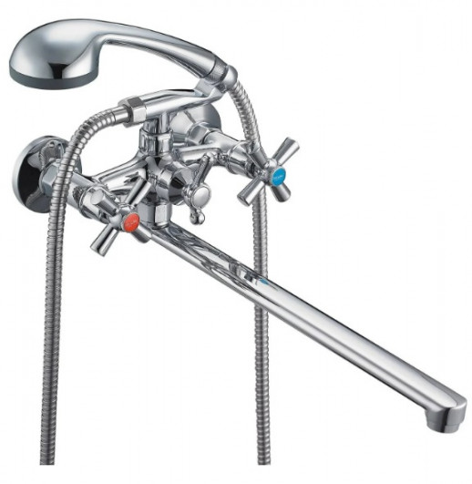 См-ль для ванны с плоским пов. изл., кер. (1/2) 180°,шар. Переключение DFR-C  (DFR7-C)