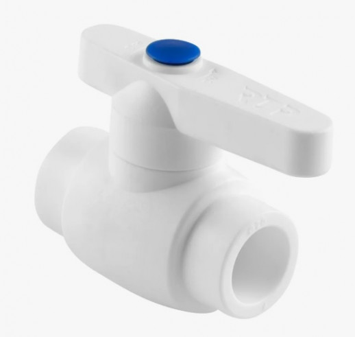 Кран шаровой RTP (полнопроходной, белый) (40)