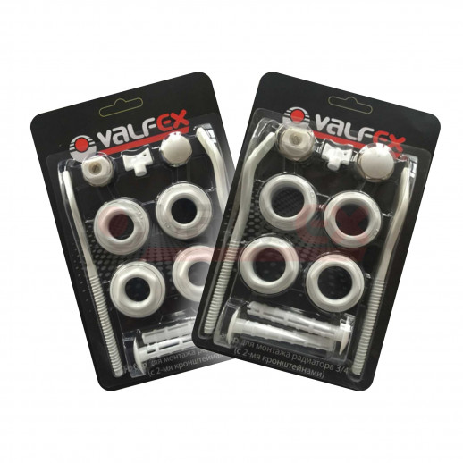 Комплект для монтажа радиаторов с 2-мя кронштейнами 1/2" VALFEX