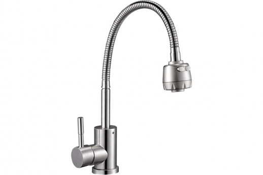 EZA4-A см-ль для кух. мойки с гофр. пов. изл, ду35, нерж. Сталь.Гайка